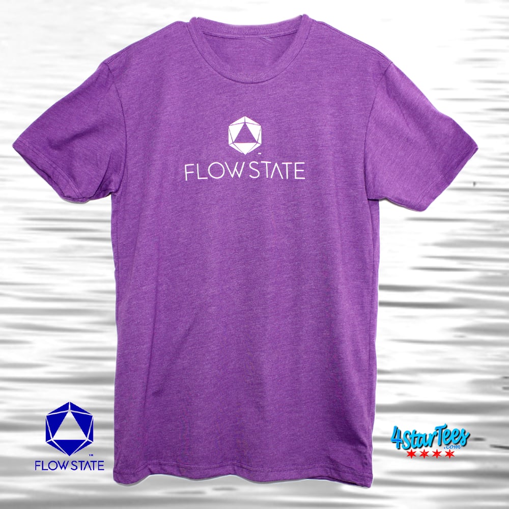 Image of FLOW STATE Reflective Athleisure Tee - Heather Purple