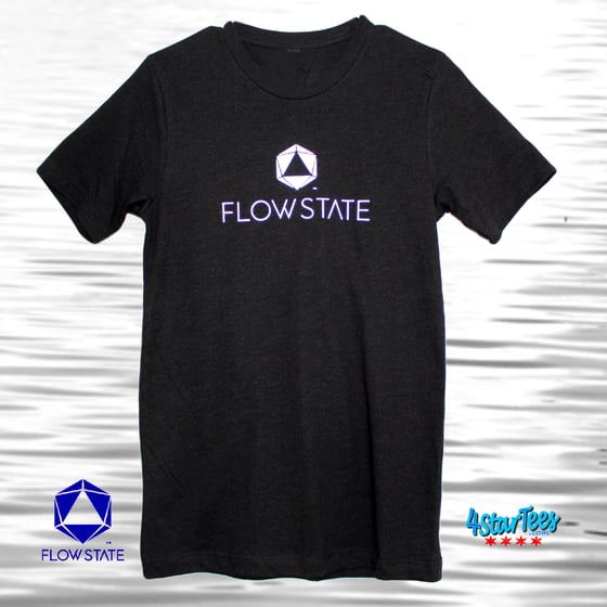 Image of FLOW STATE Reflective Athleisure Tee - Heather Black
