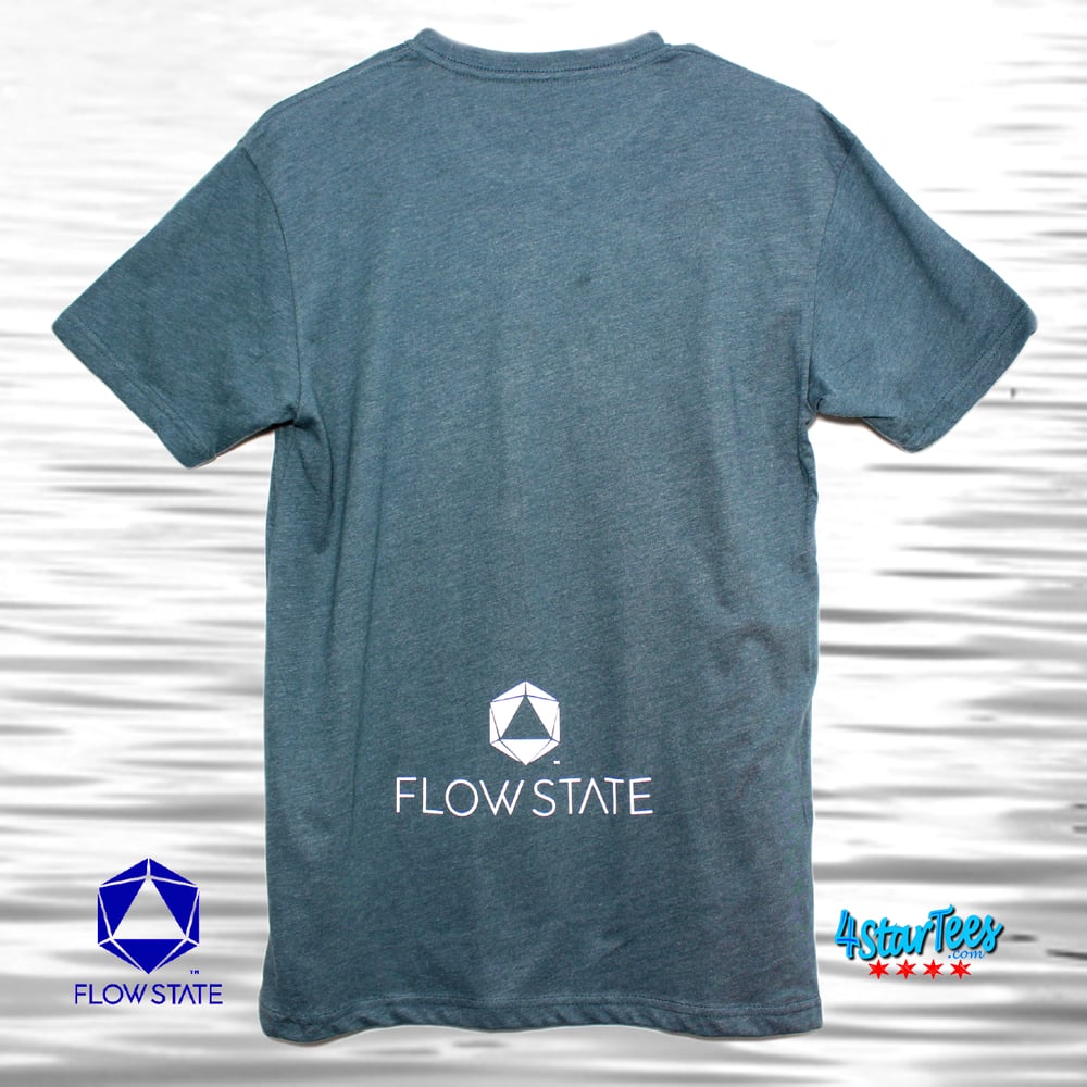 Image of FLOW STATE Reflective Athleisure Tee - Heather Marine Green