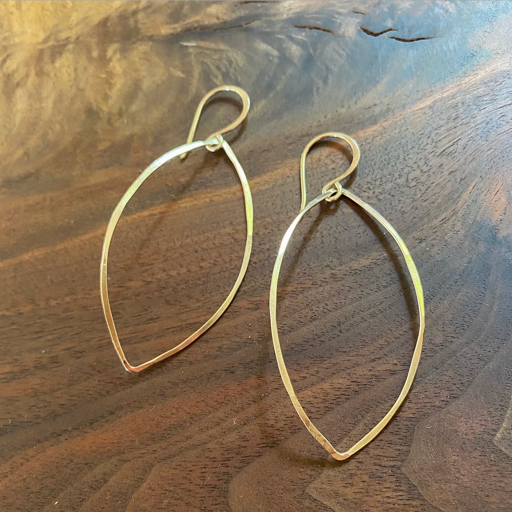 Image of Gold petal earrings