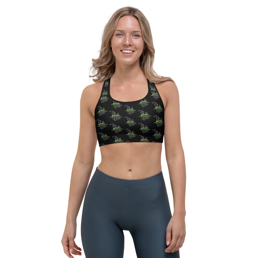 Image of YStress Exclusive Lime Green and Black Sports bra