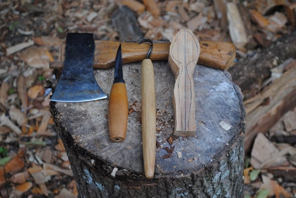 Image of stage : sculptez une cuillère en bois