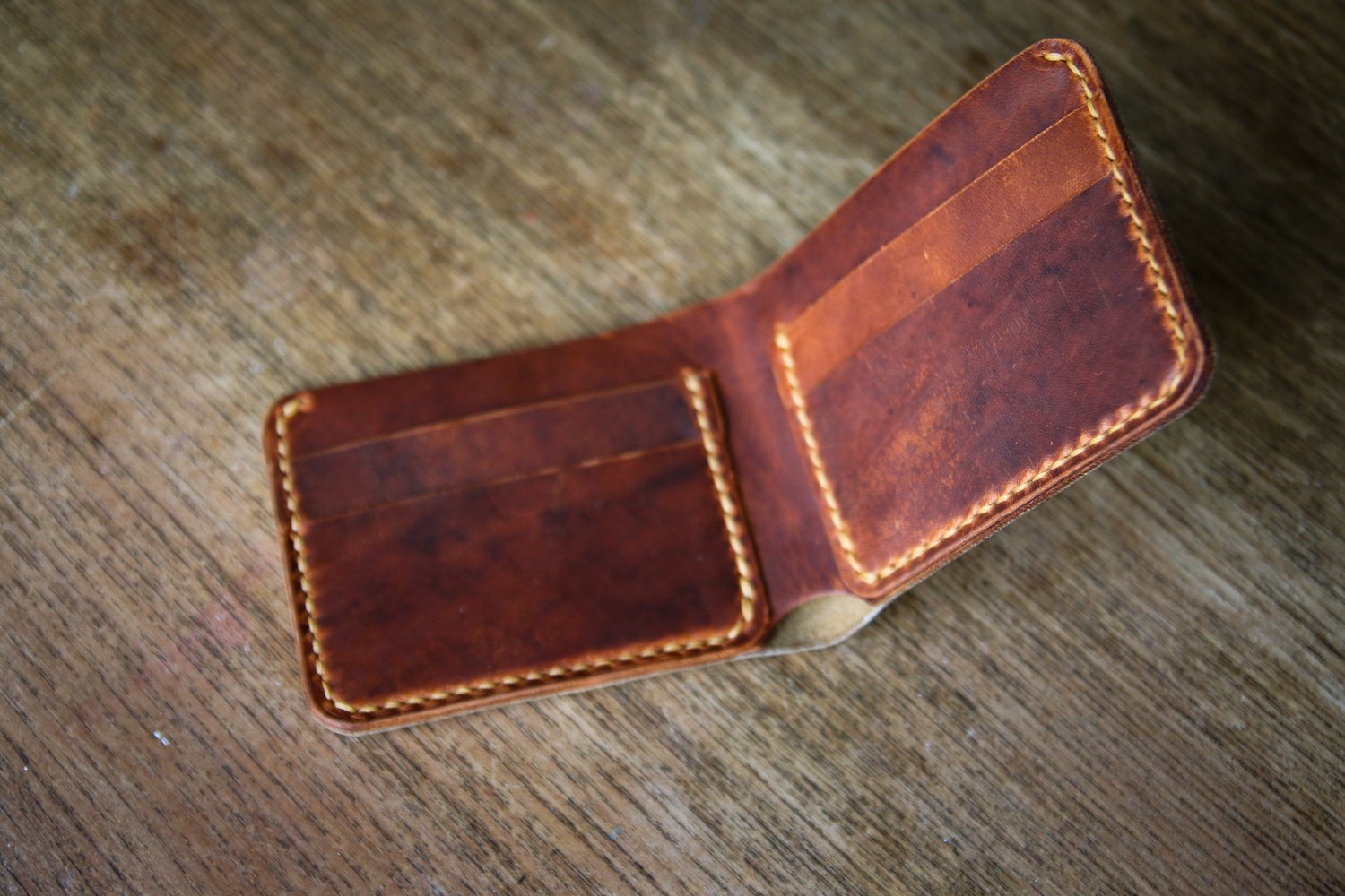 Image of Traditional Bifold in Brown Crazyhorse