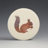 Woodland squirrel ceramic wall hanging 
