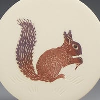 Image 2 of Woodland squirrel ceramic wall hanging 