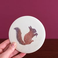 Image 5 of Woodland squirrel ceramic wall hanging 