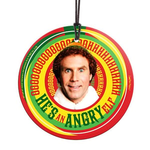 Image of Angry Elf Starfire Glass Hanging decoration