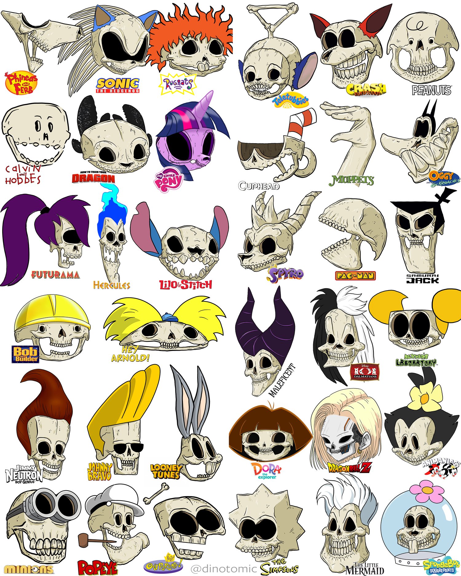 Image of #285 36Skeleton Cartoons ( part 2)