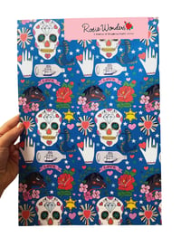 Image 1 of Skull Tattoo Wrapping Paper