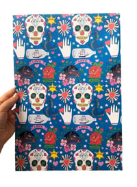 Image 2 of Skull Tattoo Wrapping Paper