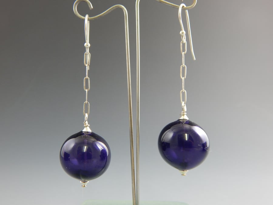 Image of Artisan Glass • Purple Drops