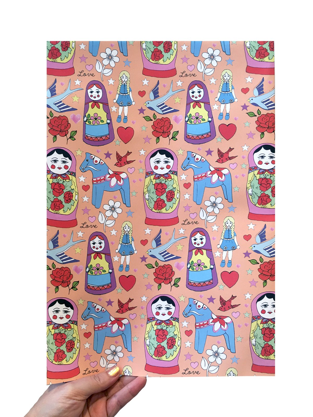 Russian Dolls Wrapping Paper