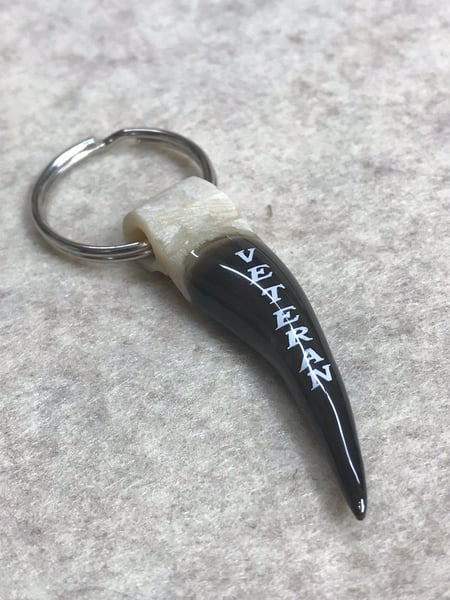 Image of Veteran Replica Turkey Spur Keychain