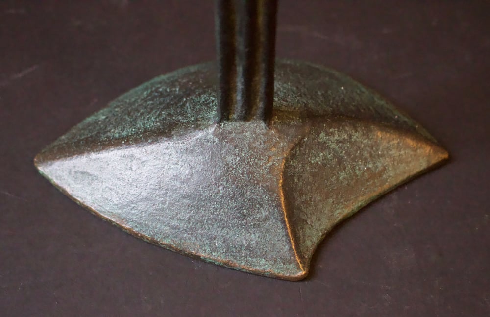 Image of Candlestick in Patinated Bronze