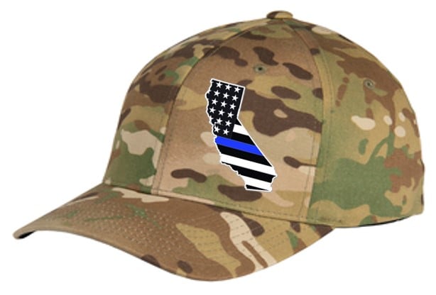 Image of BLUE LINE STATE FLAG FLEXFIT CAP