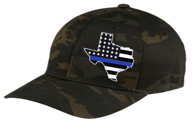 Image of BLUE LINE STATE FLAG FLEXFIT CAP