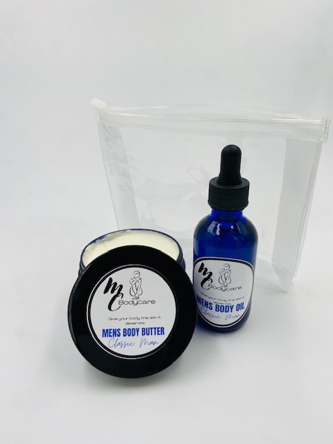 Bundle Set: Men's Classic Man Body Butter and Oil