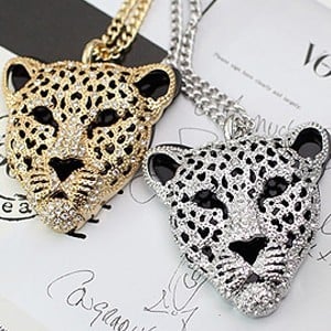 Jaguar head clearance necklace