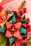 Bouquet di gigli origami Natalizio