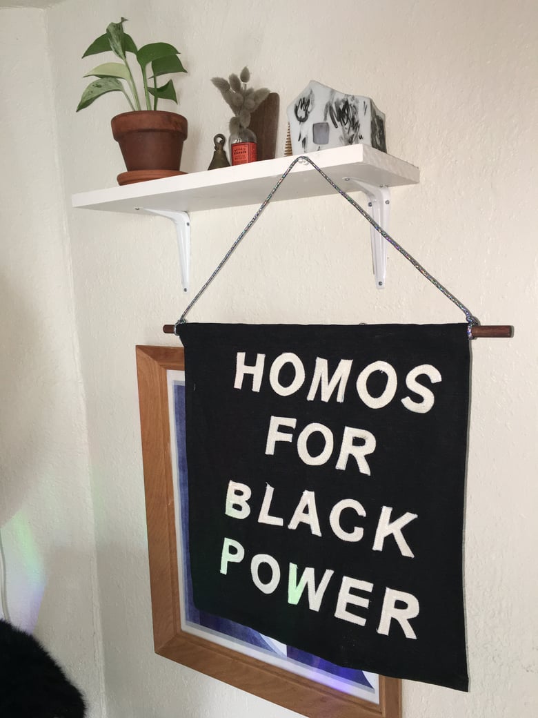 Image of Homos for Black Power Banner