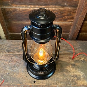 Image of Black & Gold Dietz Electric Lantern