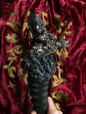 Rare Black Quartz,   Scepter/ Wand - Ritual Rattler