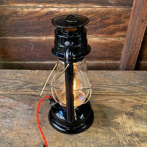 Image of Black & Silver Jr. sized V&O Electric Lantern