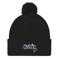 Image 1 of Battle Cancer Pom-Pom Beanie