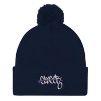 Image 2 of Battle Cancer Pom-Pom Beanie