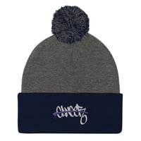 Image 4 of Battle Cancer Pom-Pom Beanie