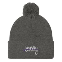 Image 3 of Battle Cancer Pom-Pom Beanie