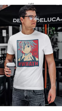 Image 1 of WRATH - Meliodas Profile tee - 7 deadly sins