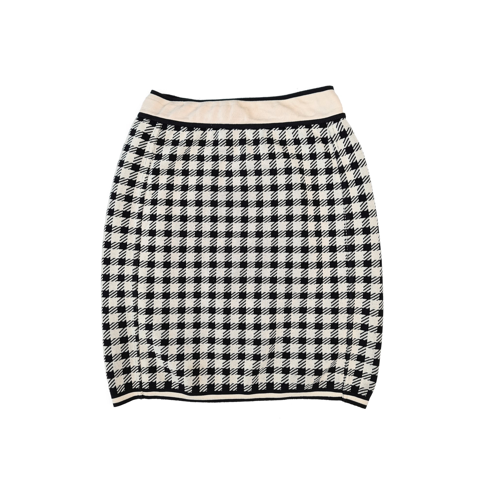 Image of Alaia 1991 'Tati' Houndstooth Skirt