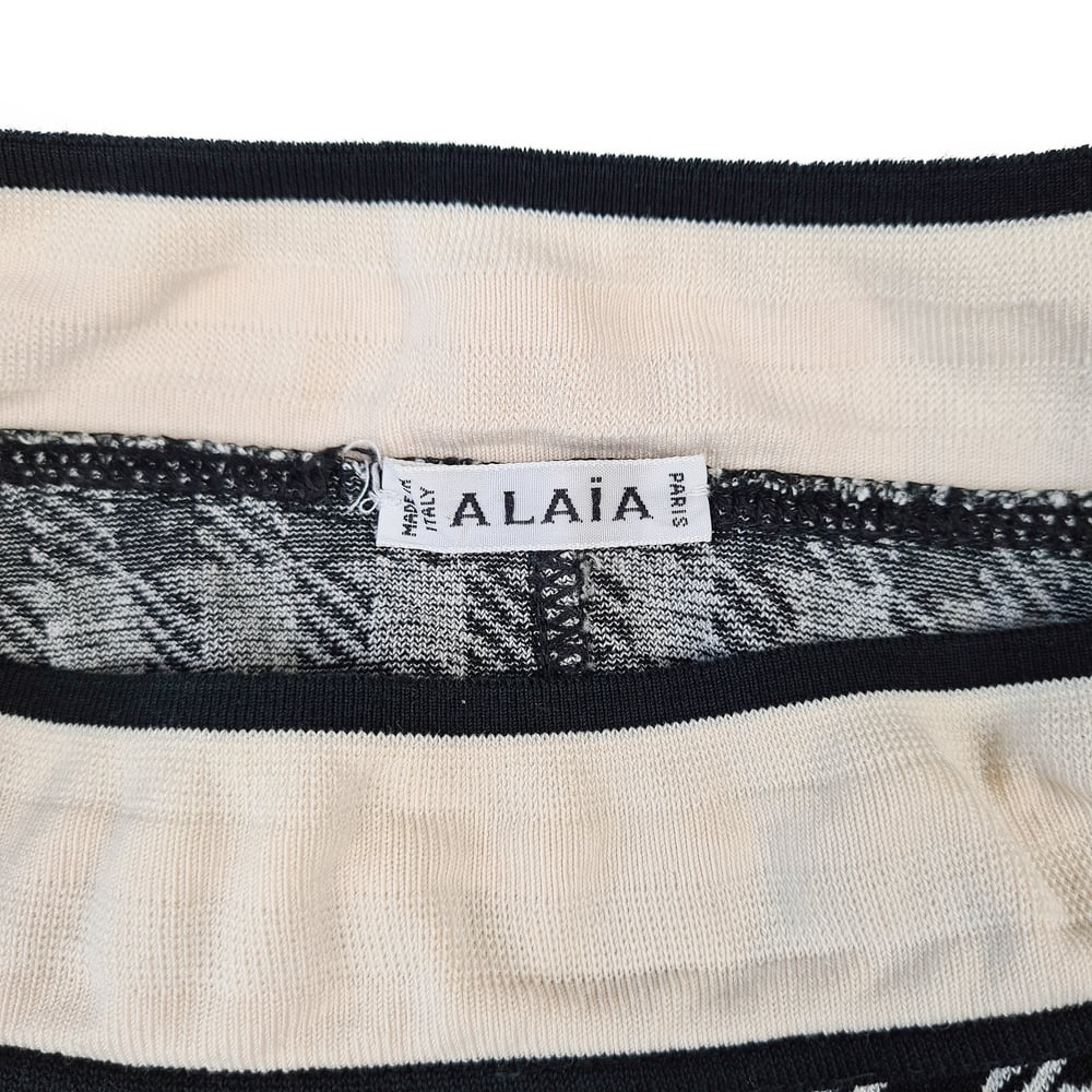 Image of Alaia 1991 'Tati' Houndstooth Skirt
