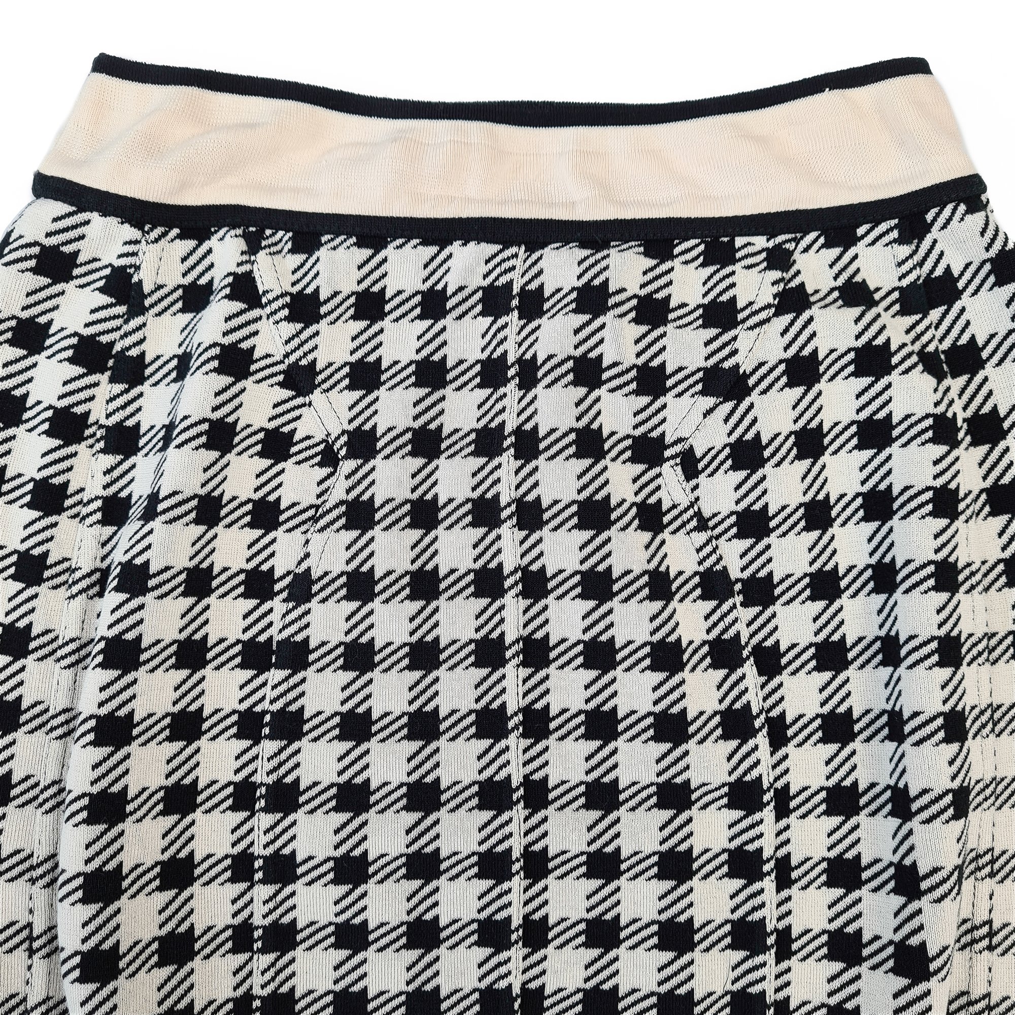 Image of Alaia 1991 'Tati' Houndstooth Skirt