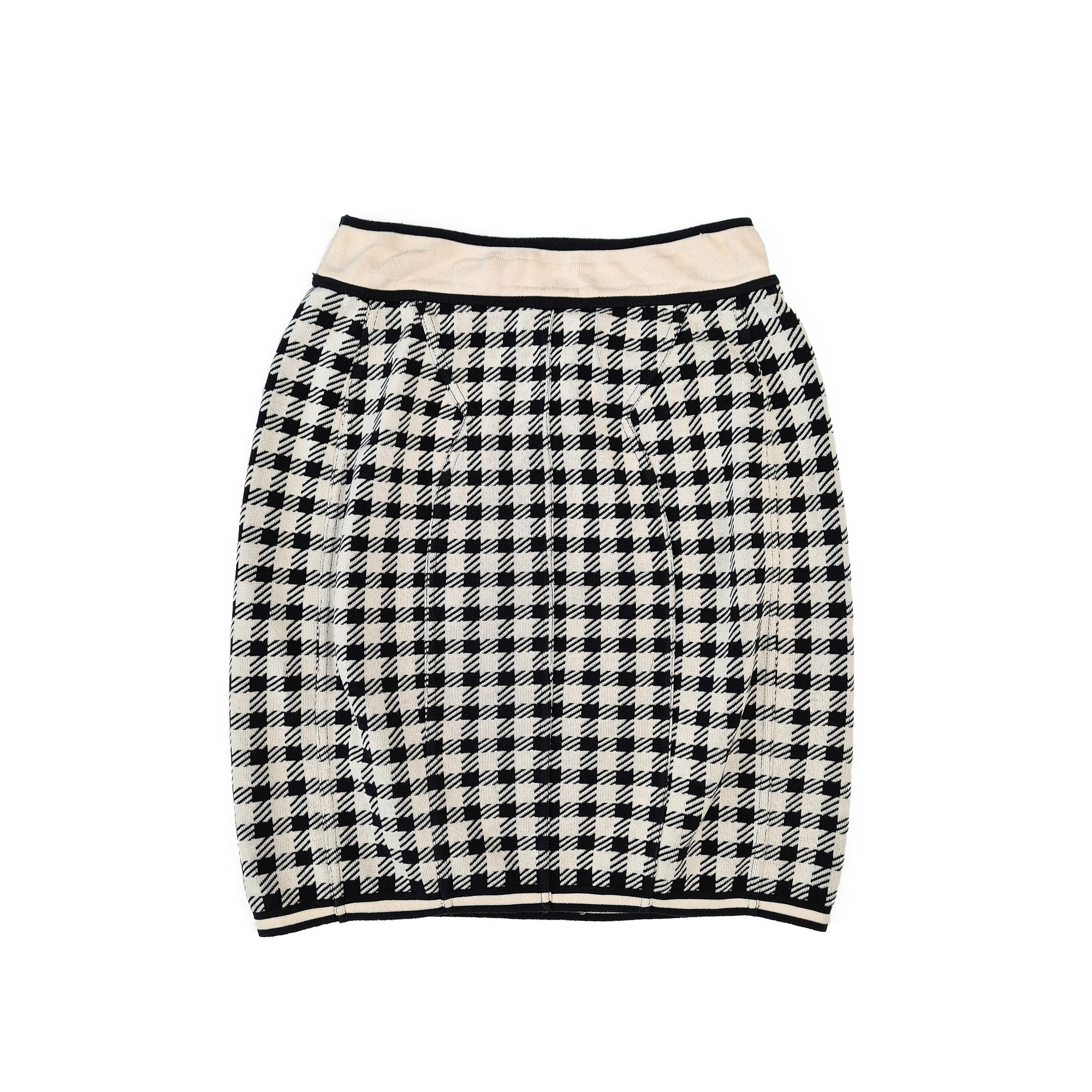 Image of Alaia 1991 'Tati' Houndstooth Skirt