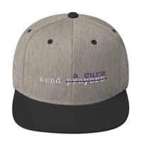 Image 2 of Send a Cure - Battle Cancer Snapback Hat