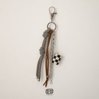 Image 3 of B&W CHECKERED CHARM 1 - Preorder