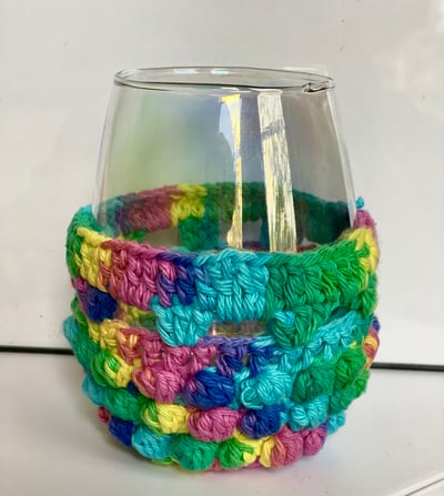 Image of Wine Glass Coozie