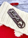 Reindeer Stocking Tag