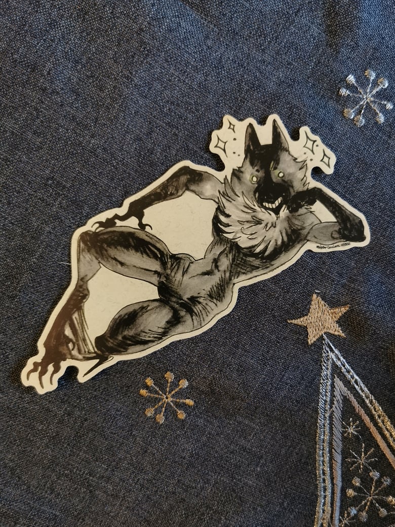 Image of Werewolf matte vinyl sticker 