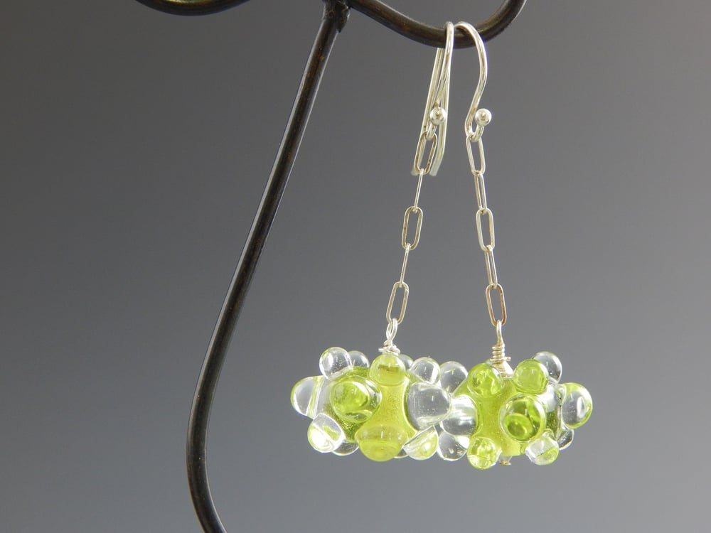 Image of Artisan Glass • Raised Dot Dangles