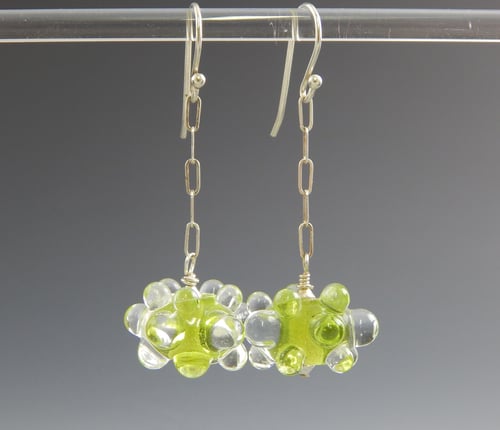 Image of Artisan Glass • Raised Dot Dangles