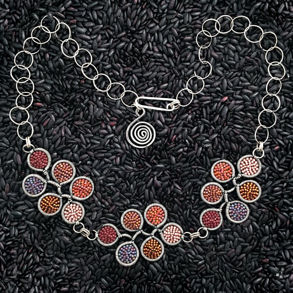 Image of 18 dot Necklace in Bonfire
