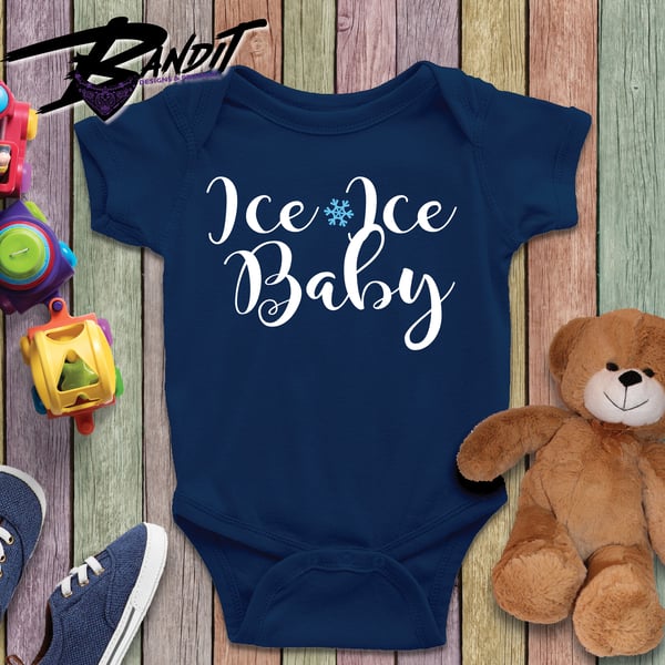 Image of Ice Ice Baby Custom Baby Onesie Bodysuit