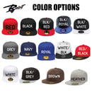 Image 2 of Custom FlexFit Flat Brim Fitted Baseball Hat 