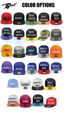 Image 2 of Custom Snapback Flat Brim Adjustable Baseball Hat