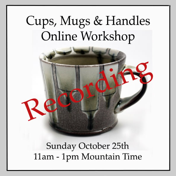 Image of THE RECORDING OF Cups, Mugs & Handles Online Workshop - 10/25/20