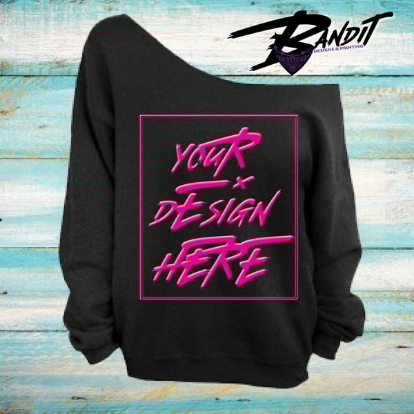 Image of Custom Off the Sholder Slouchy Sweater