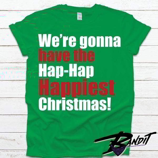 Image of Hap-Hap Happiest Christmas Custom Youth Tee